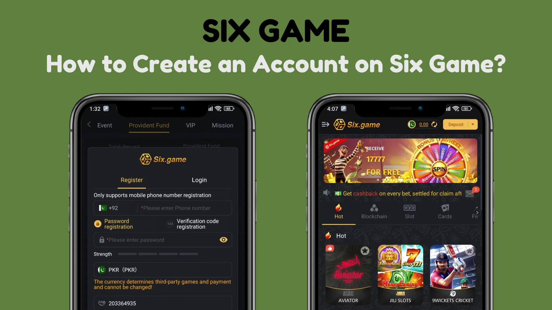 Six Game Signup